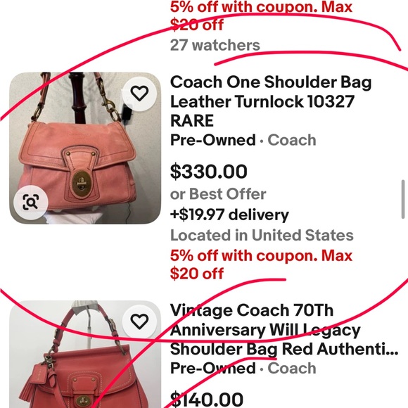 Vintage Coach Legacy Rare Excellent Condition Larger Size Shoulder bag #12854 - Picture 8 of 10